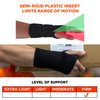 Ergodyne ProFlex 4015 Wrist Brace, Splint Open Stay for Structured Wrist Support, Adjustable Double Strap