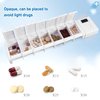 CozyCabin 7 Day Pill Organizer with Reminder Alarm, Portable Weekly Pill Box Organizer Small Medicine Organizer for Vitamins Supplements Fish Oil & Arthritis Friendly