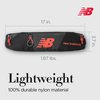 New Balance Running Belt, Fanny Pack Waist Bag for Men and Women, Black, Red, One Size