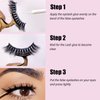 Clear Eyelash Glue Super Strong Hold Clear Eyelash Adhesive Waterproof Lash Glue Latex-Free Suitable for Sensitive Eyes Lashes Glue 5ml 0.18 OZ (1 Pack Clear)