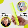 Allegro Combs 420 Hair Stylist Barbers Cutting Combs Beard Comb Mustache Mens Women Toddler Boys Braiding Hair Parting USA 3 Pc. (Neon yellow)