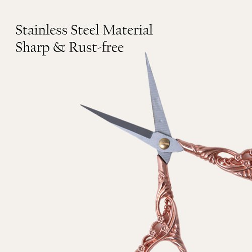 NOVAL Professional Manicure Scissors Vintage European Stainless Steel Nail Art Scissors for Nail Stickers Nail Decorations Personal Essential Nail Art Tools (Silver)