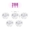 200 Pack Smart Glue Cups Lash Glue Holder Fan Cup for Eyelashes Extension,Quick Blossom Cup, Lash Organizer Supplies Tools