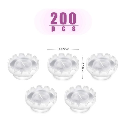 200 Pack Smart Glue Cups Lash Glue Holder Fan Cup for Eyelashes Extension,Quick Blossom Cup, Lash Organizer Supplies Tools