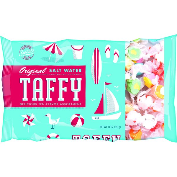 Saltwater Taffy, Gourmet Assorted Taffy, 14 Ounces