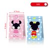 OU RUI 12PCS Party Candy bag for Mickey Minnie, Mickey Minnie theme party supplies,Mickey Minnie Paper Candy sack(Give away stickers)