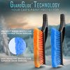 EcoNour 27" Car Snow Brush and Ice Scrapers for Car Windshield (2 Pack) | Scratch Free Bristle Head Snow Brush & Tough Window Snow Scraper with Aluminium Body | Snow Removal Winter Car Accessories