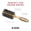 Kent PF03 Round Curling Brush with Hard Natural Boar Bristle - Hair Drying Brush, Round Hair Brush, and Blowout Brush - Small Round Brush for Dry Hair - For Shoulder Length or Shorter Hair (1.8" Head)
