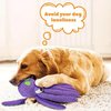 Mr Mower Parts Daisy Dog Toys Squeaky Dog Toys Octopus Dog Toys, Durable Chew Toys 12" Plush Octopus Dog Toy with Crinkle Paper and Squeaky Inside, No Stuffing Dog Toys for Indoor Dog
