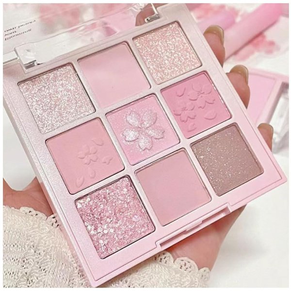 CAKAILA Light Pink Eyeshadow Palette,Neutral Nude Powder Eye Shadow for Older Women,Highly Pigmented Natural Long Lasting Naturing-Looking Pink Makeup Palette,Talc,Paraben Vegan & Cruelty Free