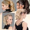 MARYLING Comb Clip Drawstring Wavy Ponytail Hair Extensions Short Ponytail Extension Soft Synthetic Thick Clip on Pony Tails Hairpieces for Women (30#)…