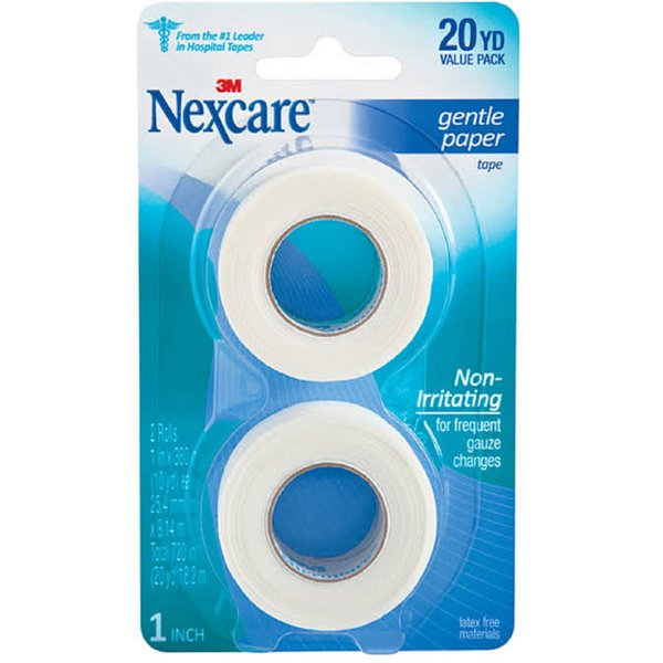 Nexcare Gentle Paper Tape 1 Inch X 10 Yards, 2 ea (Pack of 7)