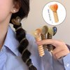 4Pcs Heart Elastic Telephone Wire Colorful Hair Bands Ponytail Braids Fixed Hair Rope Bundle Scrunchies Telephone Wire Hair Accessories for Women Girls Wedding Birthday Daily Party Supplies
