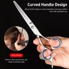Professional Barber Hairdressing Scissors Kit: 6-inch Thinning Shears & Hair Cutting Razor Edge Scissor, Crafted from Japanese Stainless Steel.