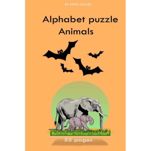Alphabet puzzle animals: coloring book fors kids