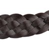BOBIYA 5 Strands Synthetic Hair Braided Headband Classic Chunky Wide Plaited Braids Elastic Stretch Hairpiece for Women Girl (Dark Chocolate)