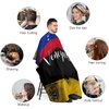 Venezuela Vintage Flag Venezuelan Professional Barber Cape,Polyester Hair Cutting Salon Cape,Water And Stain Resistant Apron,Cutting Hair Beard Hairdressing Cape Anti-Static Haircut,56.7×66.9 Inch (1