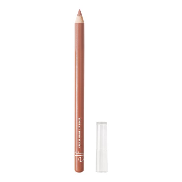 e.l.f. Cream Glide Lip Liner, Highly-Pigmented Pencil For Shaping & Sculpting Lips, Semi-Matte Finish, Vegan & Cruelty-Free, Pinky Swear