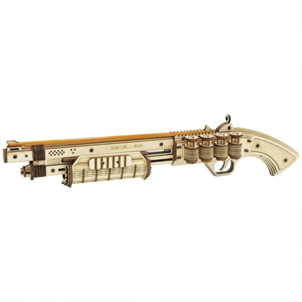 ROBOTIME LQ501 3D Puzzles for Adults, Wooden Puzzle for Adults, Model Kit (Terminator M870), Unique Gift