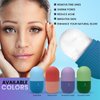 VELORA Silicone Ice Roller for Face and Eyes - Reusable Ice Mold for Puffiness Relief, Bright Skin, Fine Lines, Pores, Acne - Ice Face Roller (Blue)