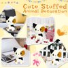 LSYDCARM Cat Plush Toy, 8Inch Cute Calico Cat Stuffed Animals Cat Plushie Doll, Adorabl Soft Stuffed Cat Plush Toys, Birthday for Kids Boys Girls, Home Decoration