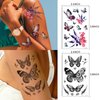 EMOME 700+ Styles Butterfly Temporary Tattoos for Women,112 Sheets Fake Tattoos That Look Real and Last Long,Tiny Waterproof Colorful Butterfly Tattoos and Arm Neck Hand Tattoo Stickers for Adults Girls