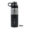 GEOJUG Stainless Steel Vacuum-Insulated Water Bottle (24-Oz.; Black)
