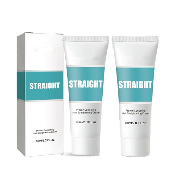 2023 New Silk & Gloss Protein Straightening Cream for Curly Hair by Maigoole (2PC)