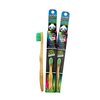 Woobamboo Kid's Bamboo Toothbrush 2 Pack - Super Soft BPA Free Nylon Bristles - Eco-Friendly, Biodegradable, Compostable, Vegan