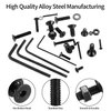 1500 Pcs Flat Head Hex Socket Head Cap Screws Bolts and Nuts and Washers Assortment Kit, M2 M3 M4 M5 Alloy Steel Countersunk Head Screws Nuts and Bolts and Flat Washers Set