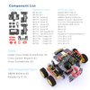 Adeept 4WD Smart Robot Kit Compatible with Raspberry Pi 4 3 Model B+ B, OpenCV Target Tracking, Real-Time Video, AWR Robotic Car Kit Adult with PDF
