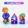 KISREL Dice and Dice Box Resin Molds Silicone, DND Dice and Dice Organizer Epoxy Resin Molds with 7 Standard Stereoscopic Dice Cavities, Silicone Molds for Resin, Dice Making Kit, Table Board Game