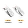 Volume Lash Extensions 6D 0.10mm D Curl 16mm Short Stem Premade Fans Soft|Optinal 3D|4D|5D|6D|7D|8D 0.07/0.10mm C/D 8-20mm Mix-9-16mm 12-15mm 8-15mm|(6D 0.10D 16mm)