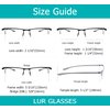LUR READING GLASSES 3 pack Half-rim Readers