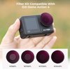 K&F Concept 4 Pack ND/PL Filter Kit Compatible with DJI Osmo Action 4, ND8/PL ND16/PL ND32/PL ND64/PL Neutral Density Polarizing Multi-Function Filters for Osmo Action 4