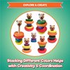 KIDS KORNER Baby Toys Wooden Stacking Rings - Bilingual Educational Toys for 2 Year Old | Learn Rainbow Colors in English & Spanish with Toddler Games Learning Activities Ebook