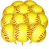 Softball Foil Balloons Softball Party Favors Softball Balloons Round Sports Themed Party Softball Backdrop for Birthday Party Boys Girls Baby Shower Decorations (12 Pieces)