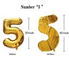 SHUNTAI 75 Balloon Numbers Gold Jumbo Number 57 Foil Mylar Balloons with Happy Birthday Letter Balloons Banner 75th Birthday Decorations for Men Women 75 Years Old Anniversary Party Events Supplies