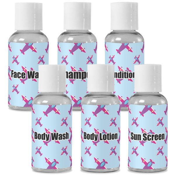 YouCustomizeIt Personalized Airplane Theme - for Girls Travel Bottles
