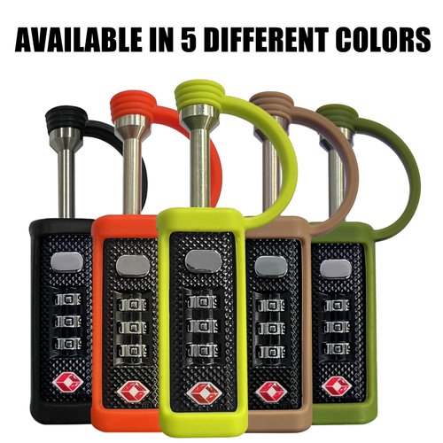 Gun Case Locks TSA Approved Locks for Gun Case,Cut-Proof Padlocks for Guns/Luggage/Rifles/Pistols/Firearms/Handguns/Revolvers,Hard Case Locks Gun Accessories Travel Locks Gun Safety Gunlocks(Tan)