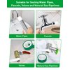 XEHAHOSH 3 Roll Plumbers Tape, Teflon Tape, -374 to 536 Degree F Temperature Range, High Density 0.45g/cm, Water Pipe Sealing Tape, Plumbing Tape, Duct Tape, L 390 in x W 0.47 in³. Green