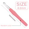8 mm Crochet Hook, Ergonomic Handle for Arthritic Hands, Extra Long  Knitting Needles for Beginners and Crocheting Yarn (8 mm)