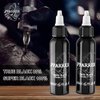 PFARRER Black Tattoo Ink 2oz(60ml) Vegan-Friendly USA Standard Pigment Tattoo Supplies Super Black TI7003-60-002