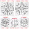 MTQY Plastic Mandala Stencils 5 in 1 Mandala Dot Painting Tool Kit 8/12/16 Segment Reusable Mandala Dotting Tool for DIY Painting Art Projects