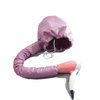 Portable Soft Bonnet Hood Hair Blow Dryer Attachment - Adjustable Hooded Dryer, Portable Hair Salon Heat Cap for Drying,Styling,Curling and Deep Conditioning, Speeds Up Drying Time at Home (Pink)