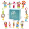 Bloobloomax Wrist Rattles Foot Finder Rattle Sock Baby Toy, Hanging Rattle Toy, Hand Bracelet Rattle, Feet Leg Ankle Socks, Activity Rattle Present Gift for Newborn Infant Babies Boy Girl(12 pcs-H)