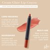 Glo Skin Beauty Cream Glaze Lip Crayon in Praline - Shimmery Toasted Brown Sugar - Glossy Crayon Lipstick, 6 Shades