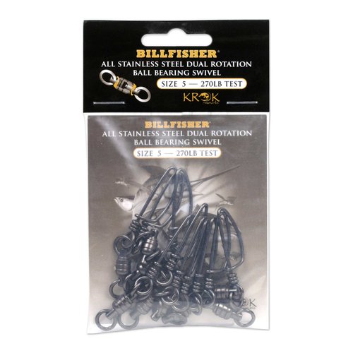 Fisher Scientific KBBSS270-10PK Krok BB Fishing Swivels