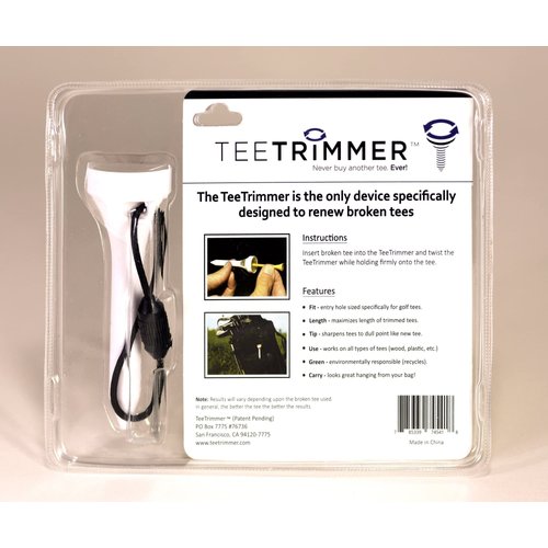 Your Broken Golf Tee Solution | Repair Tool Easily Sharpens Broken Wood & Plastic Tees | Perfect Golf Bag Accessory | Makes Great Gift for Any Golfer