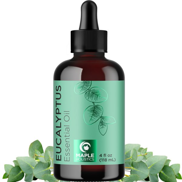 Pure Eucalyptus Essential Oil 4oz - Invigorating Eucalyptus Essential Oil for Diffuser Home Spa Aromatherapy and Natural Bath Oil - Eucalyptus Oil for Diffuser Dry Scalp Care and DIY Skin Care